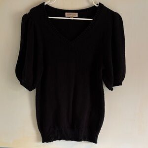 Philosophy Black V-Neck Sweater